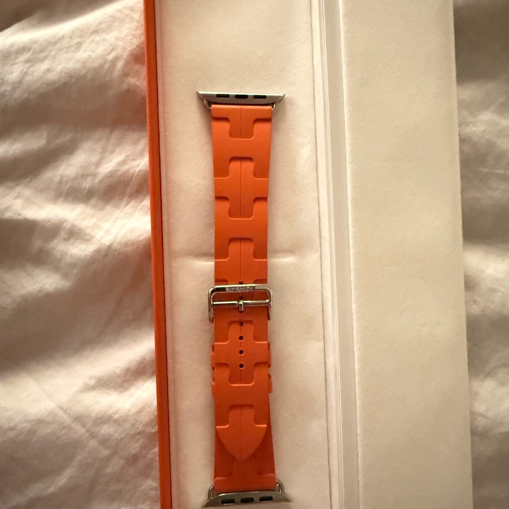 Authentic new Apple Watch Hermès Single Tour 46 mm Deployment Buckle Kilim